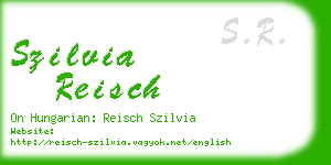 szilvia reisch business card